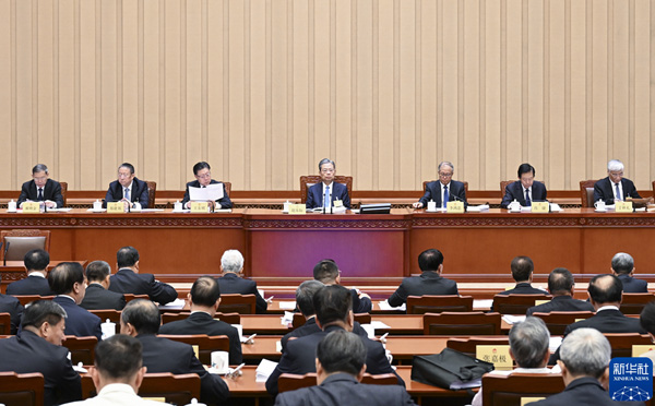  十四届全国人大常委会第六次会议举行第二次全体会议 审议全国人大常委会执法检查报告、“一府两院”专项工作报告等赵乐际出席会议