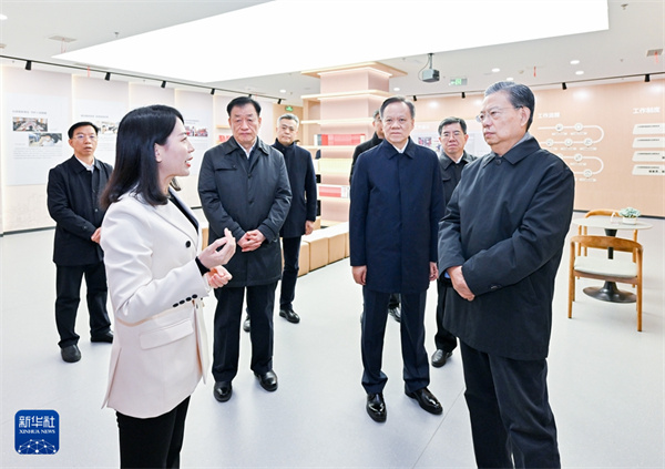  赵乐际在天津调研 就全国人大常委会工作报告稿征求意见