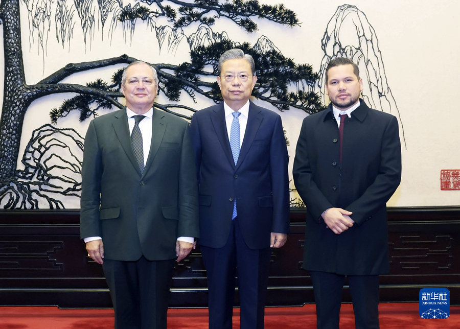  赵乐际会见哥伦比亚国会主席兼参议长纳梅和众议长卡列